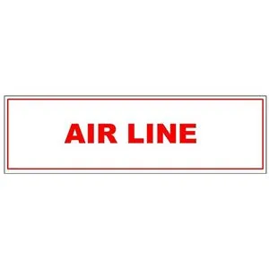 Sign 6"x 2"
Air Line (100) Min.(1)