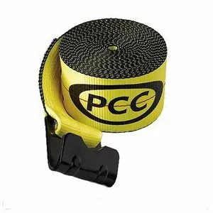 4"x 30' Winch Strap Flat Hook Yellow 5500LB (10) Min.(5)