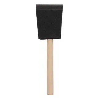 Foam 2" wide Brush Wood Handle (50) Min. (1)
