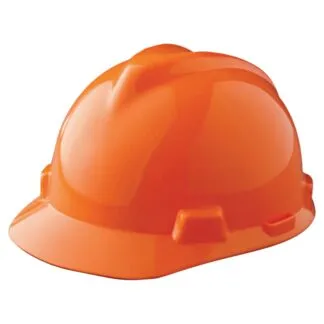 MSA Cap Style Hard Hat Orange V-GARD 488146 Fas-Trac III Suspension (20) Min. (1)